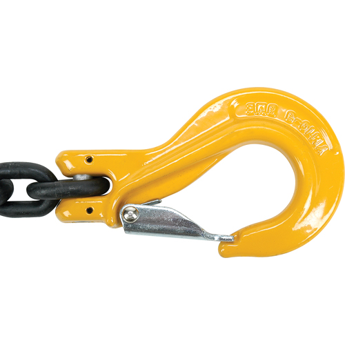 Chain Slings, 80 Chain, Double Legs, Oblong & Grab Hooks, 5/8" x 5' OCP Construction Supplies
