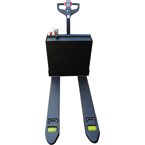 Fully Powered Electric Pallet Truck With  Stand-On Platform, 4500 lbs. Cap., 48" L x 30.25" W OCP Construction Supplies