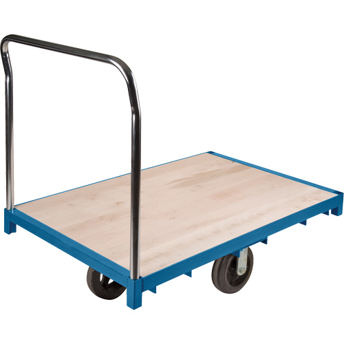 Chariot &agrave; plateforme robuste, 48" lo x 24" la x Capacit&eacute; 2000 lb, Roues en Caoutchouc OCP Construction Supplies