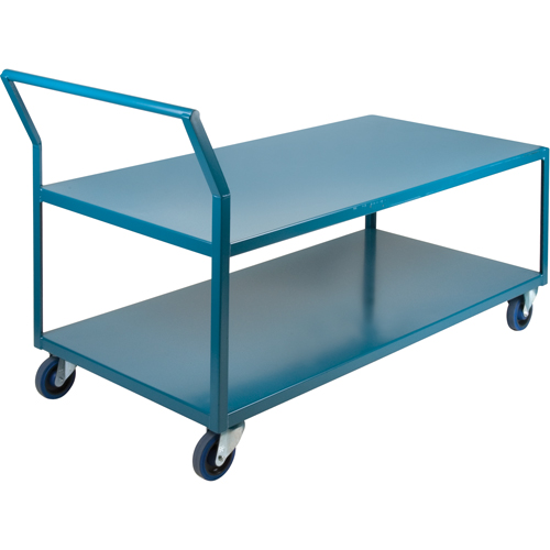 Chariots surbaiss&eacute;s robustes, 2 niveaux, 24" la x 60" p x 40" h, 1200 lb Cap OCP Construction Supplies