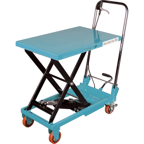 Heavy-Duty Hydraulic Scissor Lift Table, 27-1/2" L x 17-3/4" W, Steel, 330 lbs. Capacity OCP Construction Supplies