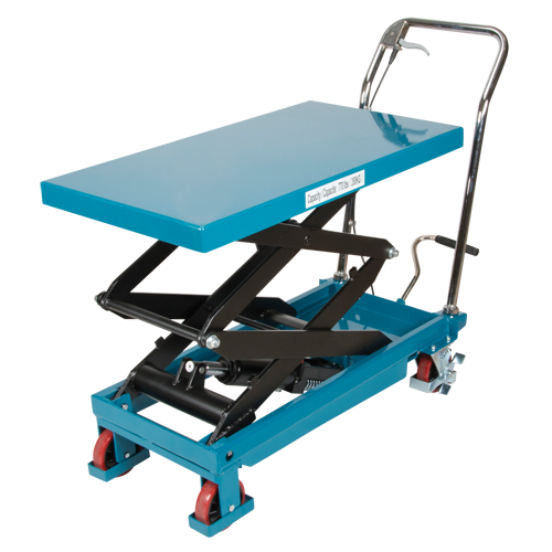 Heavy-Duty Hydraulic Scissor Lift Table, 35-3/4" L x 19-3/4" W, Steel, 770 lbs. Capacity OCP Construction Supplies