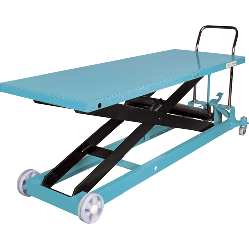 Table &eacute;l&eacute;vatrice robuste &agrave; ciseaux hydraulique, 80-1/8" lo x 29-1/2" la, Acier, Capacit&eacute; 2200 lb OCP Construction Supplies