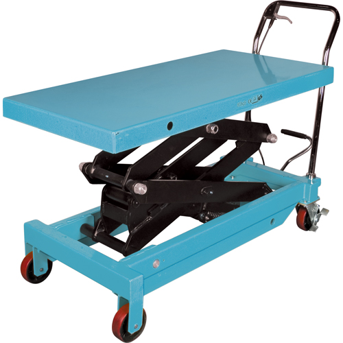 Table &eacute;l&eacute;vatrice robuste &agrave; ciseaux hydraulique, 48" lo x 24" la, Acier, Capacit&eacute; 1545 lb OCP Construction Supplies