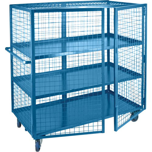 Wire Mesh Truck, 3 Tiers, 63" L x 32" W x 62.5" H, 2400 lbs. Cap. OCP Construction Supplies