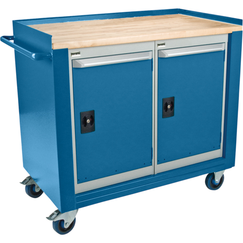 Industrial Duty Mobile Service Workbenches, Wood Surface OCP Construction Supplies