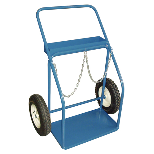 Gas Cylinder Carts, Pneumatic Wheels, 25" W x 13" L Base, 400 lbs. OCP Construction Supplies