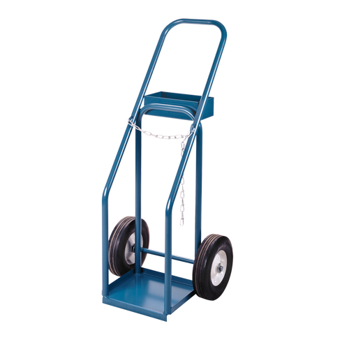Gas Cylinder Carts, Semi-Pneumatic Wheels, 12" W x 10" L Base, 400 lbs. OCP Construction Supplies