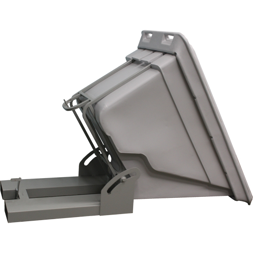 Self Dumping Hopper, Polyethylene, 5/8 cu.yd., Grey OCP Construction Supplies
