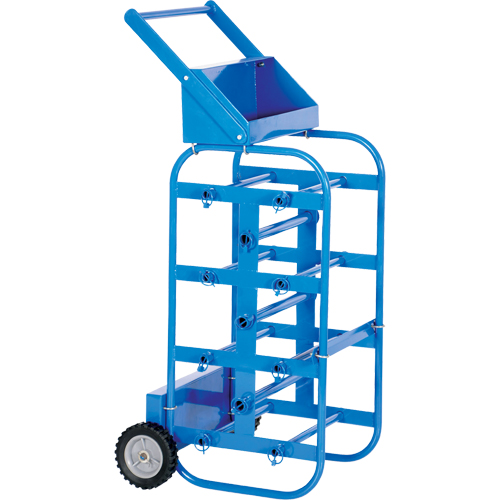 Chariot portatif pour mat&eacute;riaux bobin&eacute;s, Acier, 11 Montants, 19-1/2" la x 43-1/4" h x 17-1/2" p, Capacit&eacute; de 150 lb OCP Construction Supplies