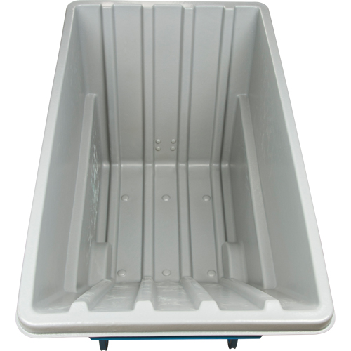 Chariot basculeur en acier, Poly&eacute;thyl&egrave;ne, 1,1 vg³, Capacit&eacute; de charge de 1250 lb OCP Construction Supplies