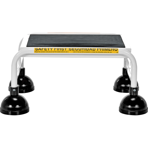 Stop-Step Ladders, 1 Steps, 16" Step Width, 9-9/16" Platform Height, Steel OCP Construction Supplies