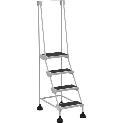 Stop-Step Ladders, 4 Steps, 16" Step Width, 38-3/16" Platform Height, Steel OCP Construction Supplies