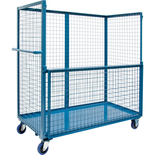 Chariot grillag&eacute; pour transport , Acier, 24" x 55" x 36", Capacit&eacute; 2400 lb OCP Construction Supplies
