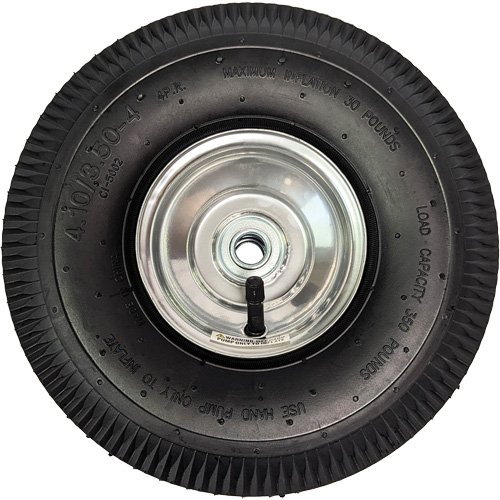 Replacement Pneumatic Tire for Hand Truck, 10" (254 mm), 350 lbs. Capacity OCP Construction Supplies