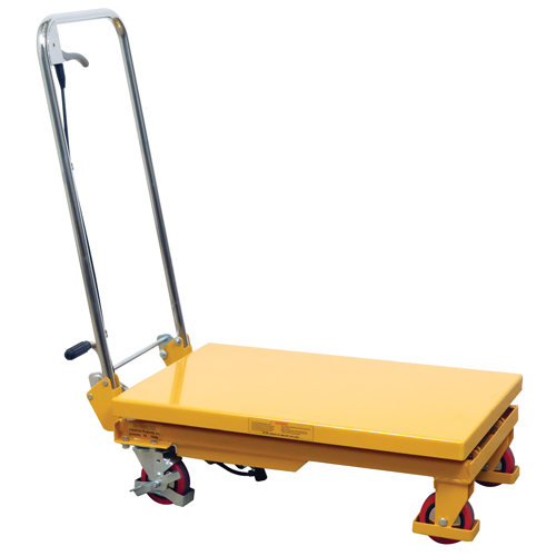 Hydraulic Scissor Lift Table, 17.75" L x 27.5" W/27-1/2" L x 17-3/4" W, Steel, 330 lbs. Capacity OCP Construction Supplies