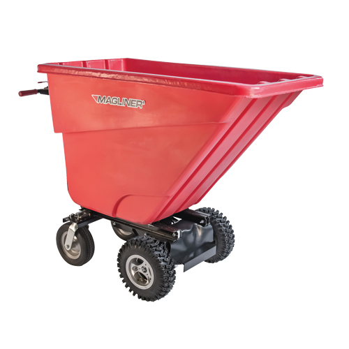Chariot &agrave; bascule motoris&eacute;, Capacit&eacute; 13.5 cu.ft., 45" h x 26-1/2" la x 68" p OCP Construction Supplies
