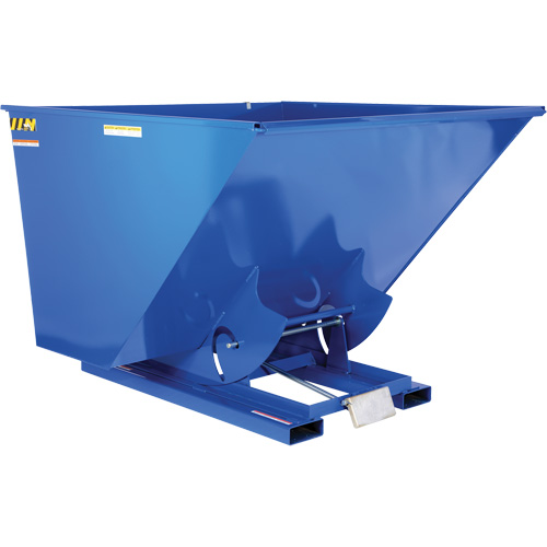 Self-Dumping Hopper, Steel, 2-1/2 cu.yd., Blue OCP Construction Supplies