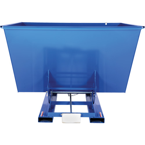 Self-Dumping Hopper, Steel, 2-1/2 cu.yd., Blue OCP Construction Supplies