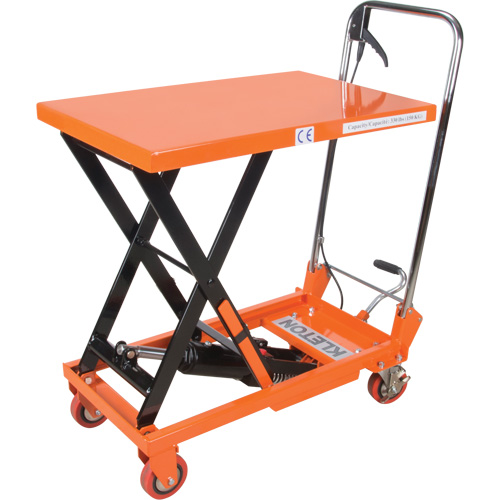 Hydraulic Scissor Lift Table, 27-1/2" L x 17-3/4" W, Steel, 330 lbs. Capacity OCP Construction Supplies