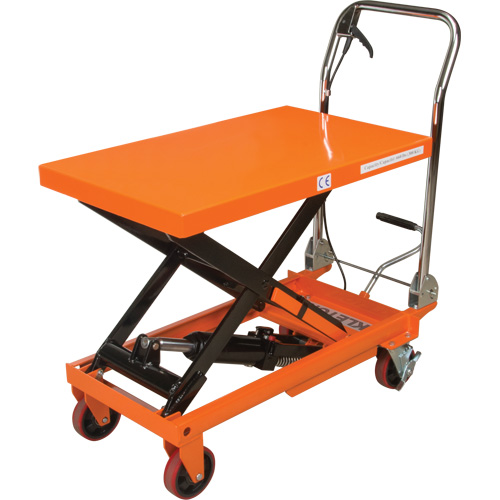 Hydraulic Scissor Lift Table, 32" L x 19-3/4" W, Steel, 660 lbs. Capacity OCP Construction Supplies