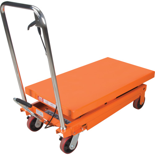 Hydraulic Scissor Lift Table, 35-3/4" L x 19-3/4" W, Steel, 770 lbs. Capacity OCP Construction Supplies