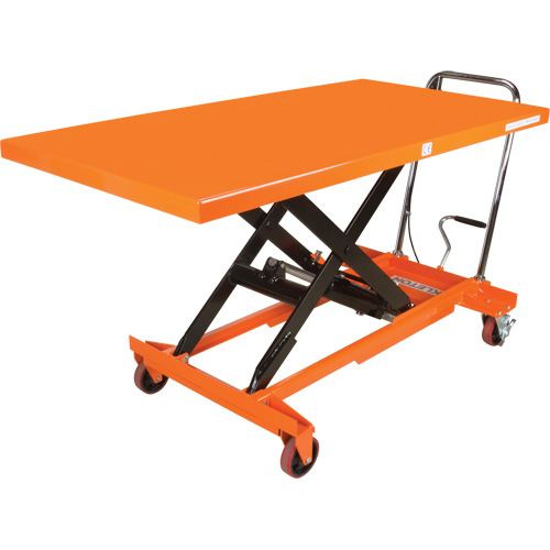 Hydraulic Scissor Lift Table, 63" L x 31-1/2" W, Steel, 1100 lbs. Capacity OCP Construction Supplies
