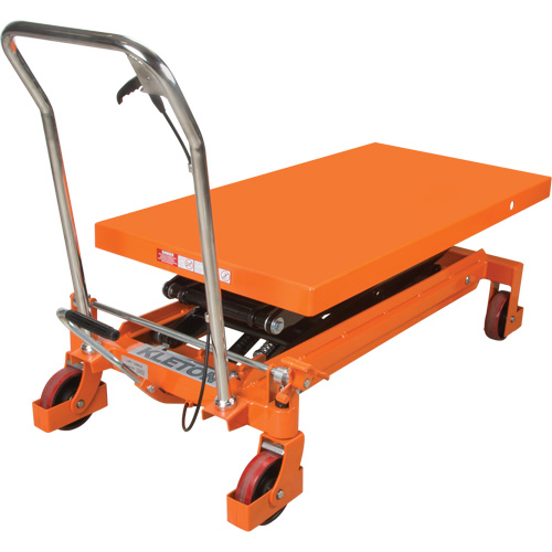 Hydraulic Scissor Lift Table, 48" L x 24" W, Steel, 1540 lbs. Capacity OCP Construction Supplies