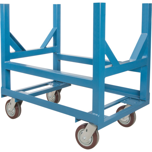 Chariot &agrave; berceaux pour tuyaux et barres, 24" lo x 24" la x 34" h, Capacit&eacute; de 2500 lb, Roue Polyur&eacute;thane OCP Construction Supplies