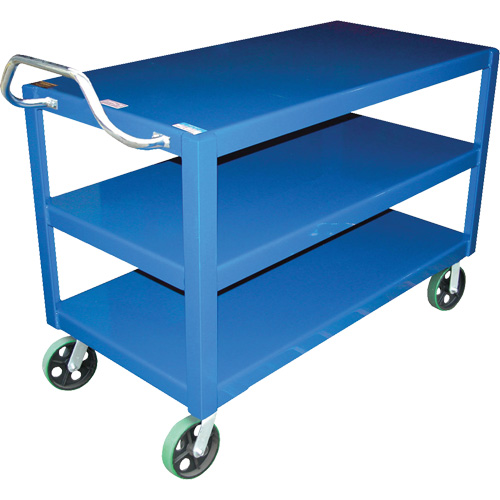 Ergo-Handle Cart, 4000 lbs. Capacity, Steel, 24-1/2" W x 41" H x 54-7/8" D, Lip Down OCP Construction Supplies