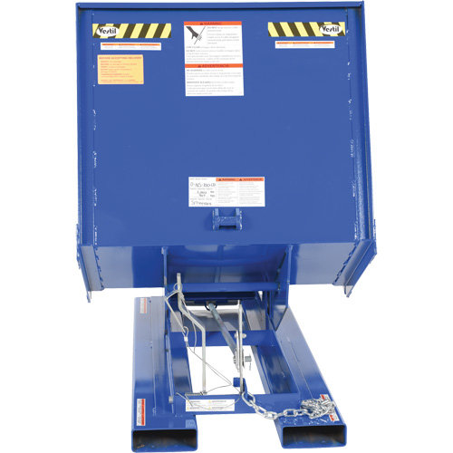 Open Sided Hopper, Steel, 1 cu.yd., Blue OCP Construction Supplies