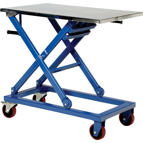 Manual Scissor Lift Table, 37" L x 23-1/2" W, Steel, 660 lbs. Capacity OCP Construction Supplies