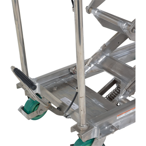Manual Hydraulic Scissor Lift Table, 36-1/4" L x 19-3/8" W, Stainless Steel, 600 lbs. Capacity OCP Construction Supplies