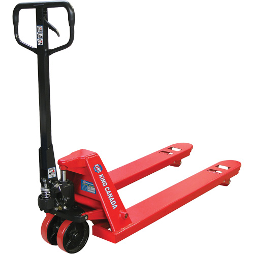 Transpalette avec roues en polyur&eacute;thanne, Acier, 48" lo x 27" la, Capacit&eacute; 5500 lb OCP Construction Supplies