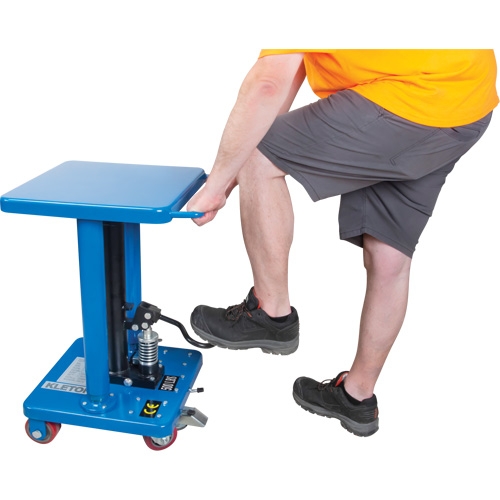 Hydraulic Work Table, 18" L x 18" W, Steel, 500 lbs. Capacity OCP Construction Supplies