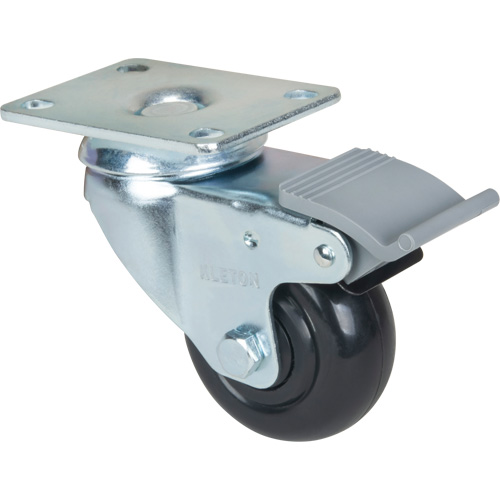 Roulette, Pivotant avec frein, 3" (76,2 mm), Polyol&eacute;fine, 250 lb (113,4 kg) OCP Construction Supplies