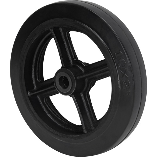 Mold-On Rubber Wheel, 10" (254 mm) Dia. x 2" (50.8 mm) W, 948 lbs. (430 kg) Capacity OCP Construction Supplies