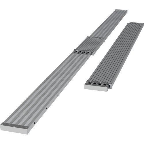 Planche de travail t&eacute;lescopique, 204" la x 12" pr, Capacit&eacute; de 250 lb, D&eacute;mont&eacute; OCP Construction Supplies