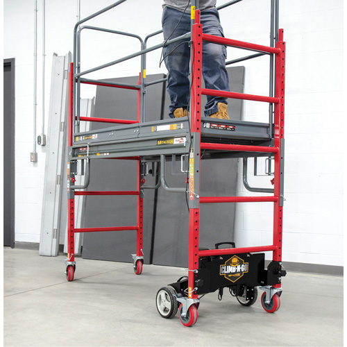 Trousse compl&egrave;te d'&eacute;chafaud motoris&eacute; Buildman Baker 6', 31" p x 118-3/4" h OCP Construction Supplies
