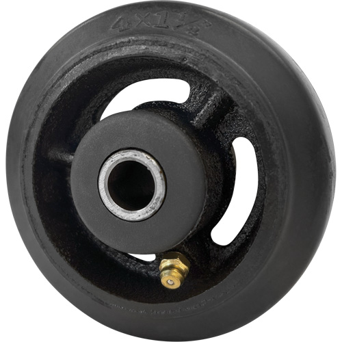 Mold-On Rubber Wheel, 4" (102 mm) Dia. x 1-1/2" (38 mm) W, 350 lbs. (158 kg.) Capacity OCP Construction Supplies