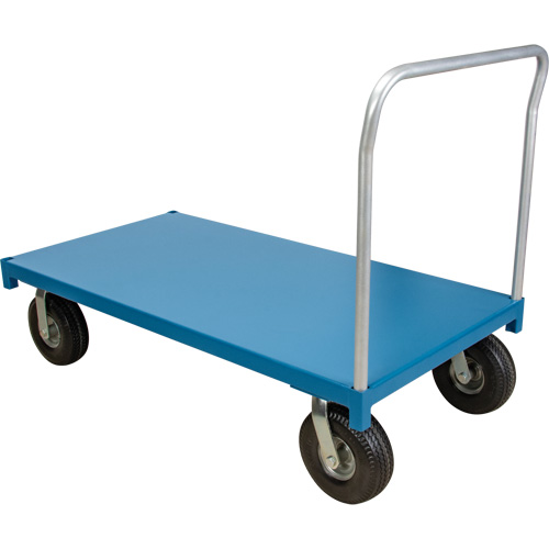  Chariot &agrave; plateforme pour l'ext&eacute;rieur, 96" lo x 48" la x Capacit&eacute; 1200 lb, Roues en Anticrevaison OCP Construction Supplies
