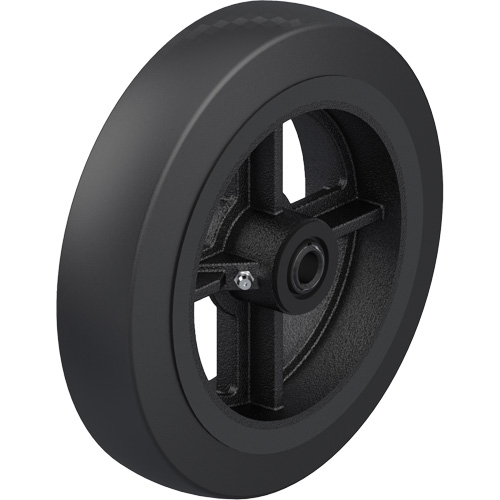Roue en caoutchouc noir sur noyau en fonte OCP Construction Supplies
