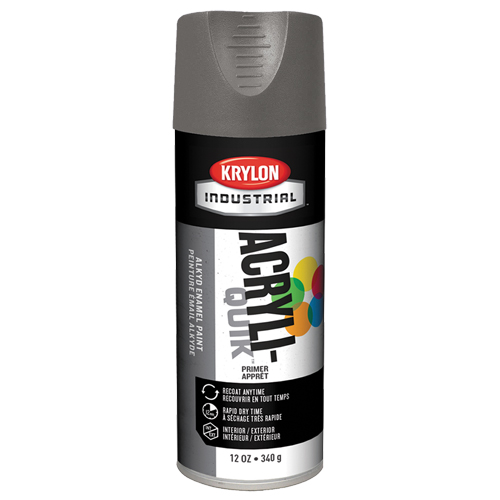 Industrial Acryli-Quik Lacquer, Grey, Very Flat, 12 oz., Aerosol Can OCP Construction Supplies
