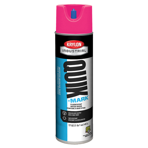 Industrial Quik-Mark Water-Based Inverted Marking Paint, 17 oz., Aerosol Can OCP Construction Supplies