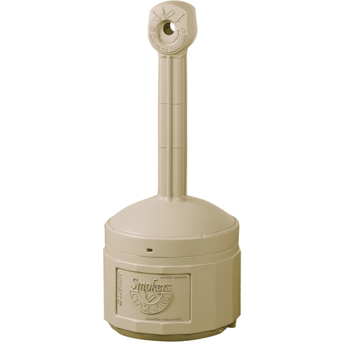Cendriers Smoker's Cease-Fire, Sur pied, Plastique, Capacit&eacute; 1 gal. US, Hauteur 30" OCP Construction Supplies