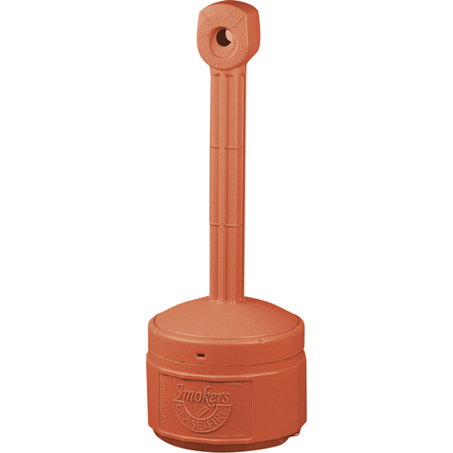 Smokers Cease-Fire&reg; Cigarette Butt Receptacle, Free-Standing, Plastic, 1 US gal. Capacity, 30" Height OCP Construction Supplies