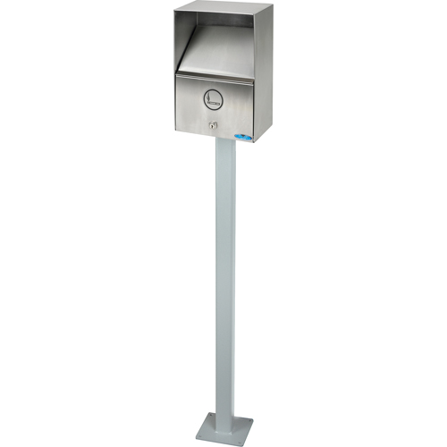 Smoking Receptacles, Wall-Mount, Stainless Steel, 3.3 Litres Capacity, 13-1/2" Height OCP Construction Supplies