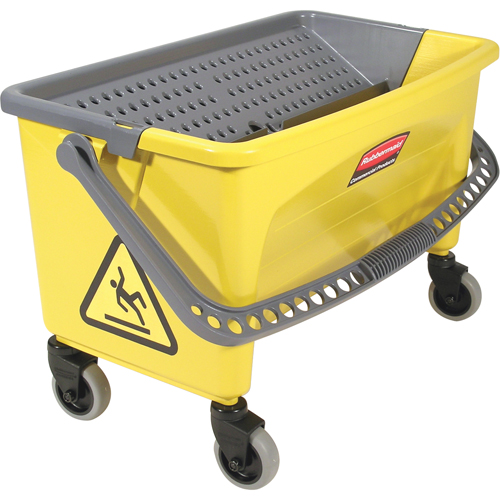 Microfibre Press Wring Buckets, Down Press, 10.75 US Gal. (43 Quart), Yellow OCP Construction Supplies