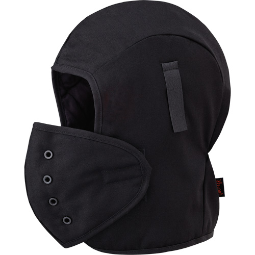 566A Flame Resistant Quilted Hardhat Liner, Black, Cotton OCP Construction Supplies