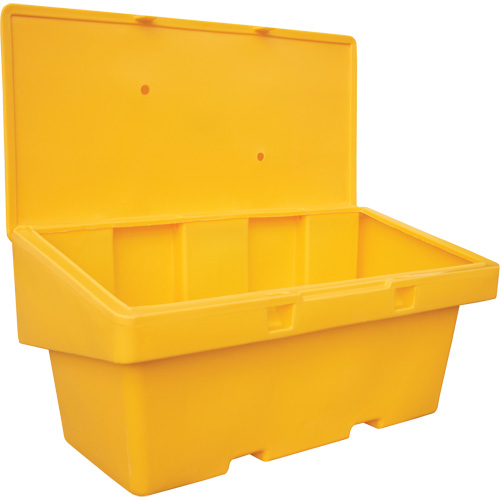 Contenants pour sel & sable SOS, Avec Moraillon, 72" x 36" x 36", 36 pi³, Jaune OCP Construction Supplies